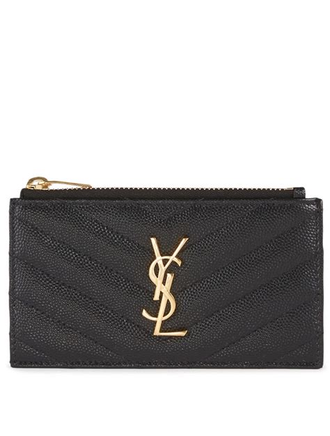 ysl catd holder|ysl card holder with zipper.